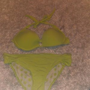 neon green Bikini bathing suit
